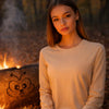 Zenana Cotton Long Sleeve T-Shirt Sand Beige