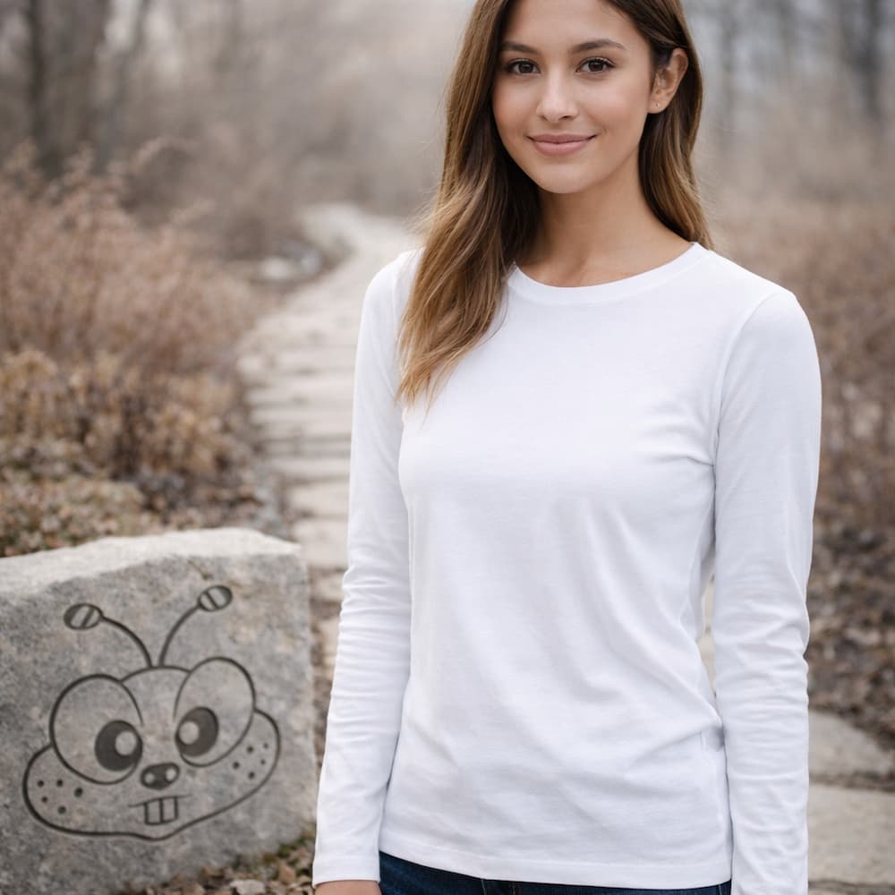 Zenana Cotton Long Sleeve T-Shirt White