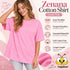 Zenana Cotton Oversized Shirt Infographic