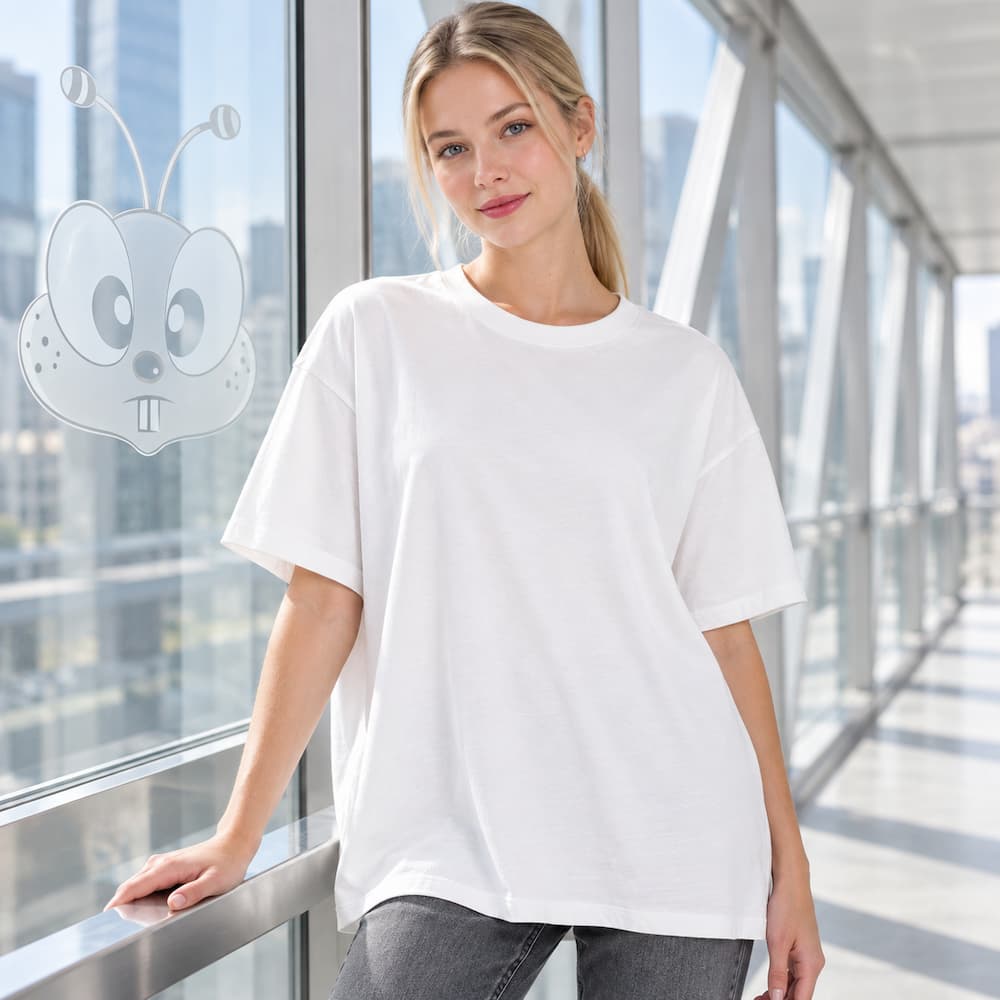 Zenana Cotton Oversized Shirt White