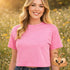 Zenana Cotton Top Candy Pink