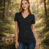 Zenana Cotton V-Neck Black