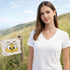 Zenana Cotton V-Neck Short Sleeve Tee White