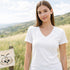 Zenana Cotton V-Neck White