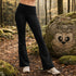 Zenana Cotton Yoga Pants Black