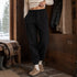 Zenana Fleece Jogger Pants Black