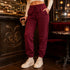Zenana Fleece Sweatpants Cabernet