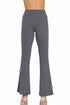 Zenana High Waist Flare Leg Yoga Pants Ash Grey