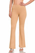 Zenana High Waist Flare Leg Yoga Pants Dark Brush Front