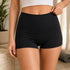 Zenana High Waisted Yoga Shorts Black