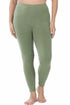 Zenana Plus Size Premium Cotton Full Length Legging Light Olive