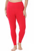 Zenana Plus Size Premium Cotton Full Length Legging Ruby