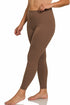 Zenana Plus Size Premium Microfiber Full Length Leggings Brown