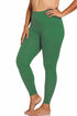 Zenana Plus Size Premium Microfiber Full Length Leggings Dark Green