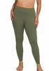 Zenana Plus Size Premium Microfiber Full Length Leggings Dark Olive