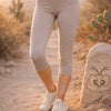 Zenana Premium Cotton Capri Leggings Ash Mocha