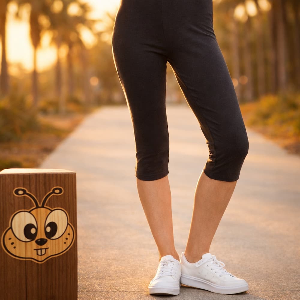 Zenana Premium Cotton Capri Leggings Black