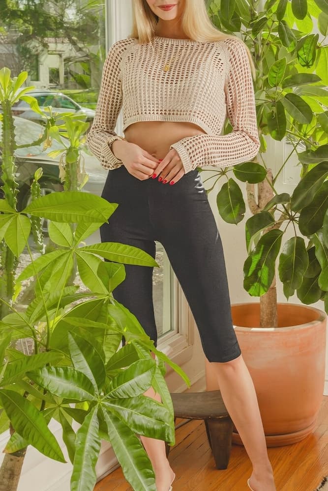 Zenana Premium Cotton Capri Pose