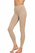 Zenana Premium Cotton Full Length Leggings Ash Mocha