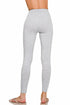 Zenana Premium Cotton Full Length Leggings Heather Grey Back