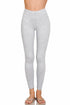 Zenana Premium Cotton Full Length Leggings Heather Grey
