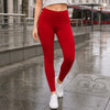 Zenana Premium Cotton Leggings Red