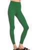 Zenana Premium Microfiber Full Length Leggings Dark Green