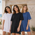 Zenana Round neck-t shirts dress