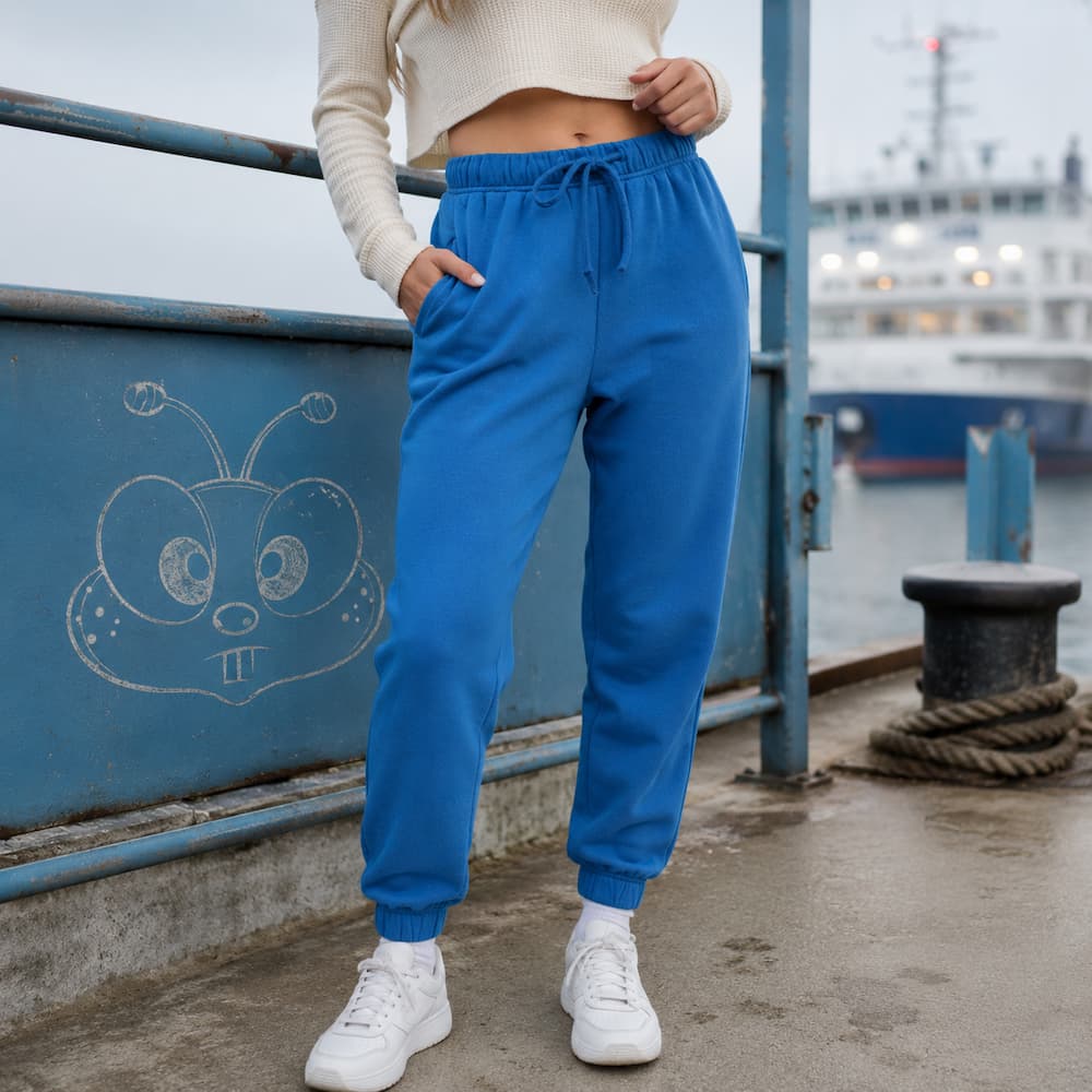 Zenana Sweatpants with Pockets Classic Blue