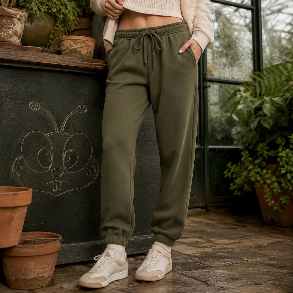 Zenana Sweatpants with Pockets Dark Olive