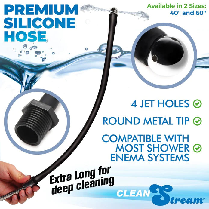 CleanStream Silicone Comfort Nozzle • Anal Cleansing Attachment