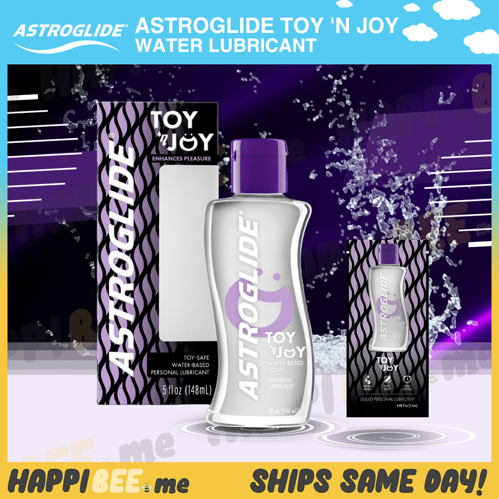 Astroglide Toy ‘n Joy Liquid • Water Lubricant - Happibee