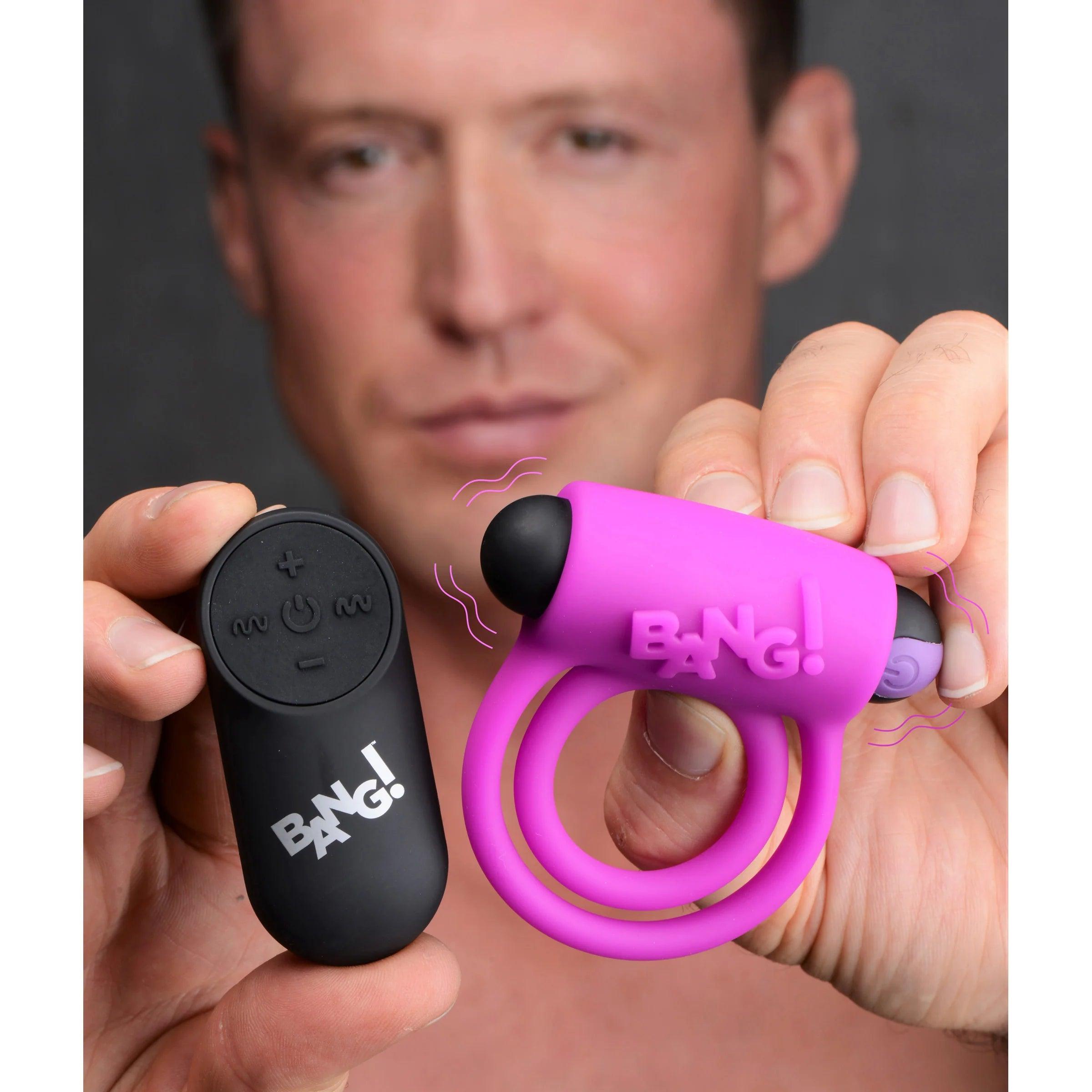 Bang! 28X Remote Control • Vibrating Penis Ring