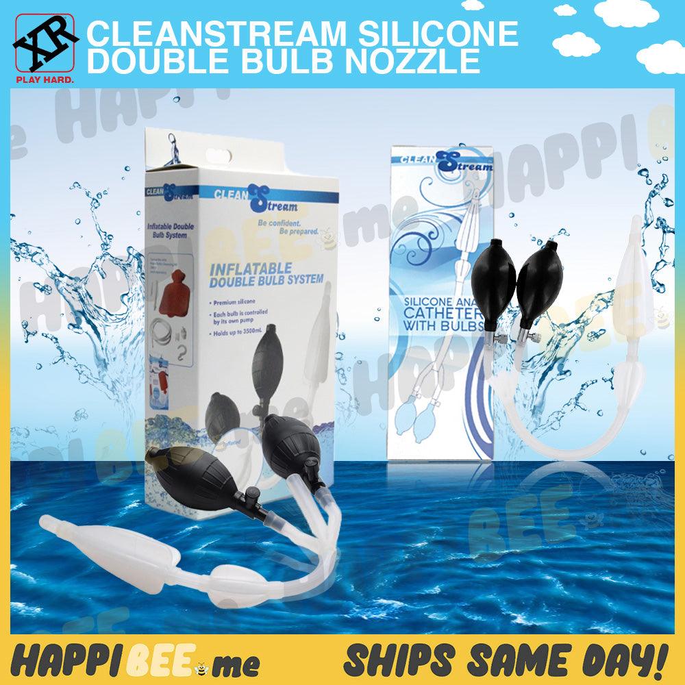 CleanStream Silicone Double Bulb Nozzle • Anal Cleansing System - Happibee