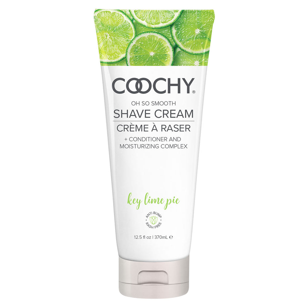 Coochy Shave Cream Key Lime Pie 12.5 fl oz tube, moisturizing bikini and body shaving cream
