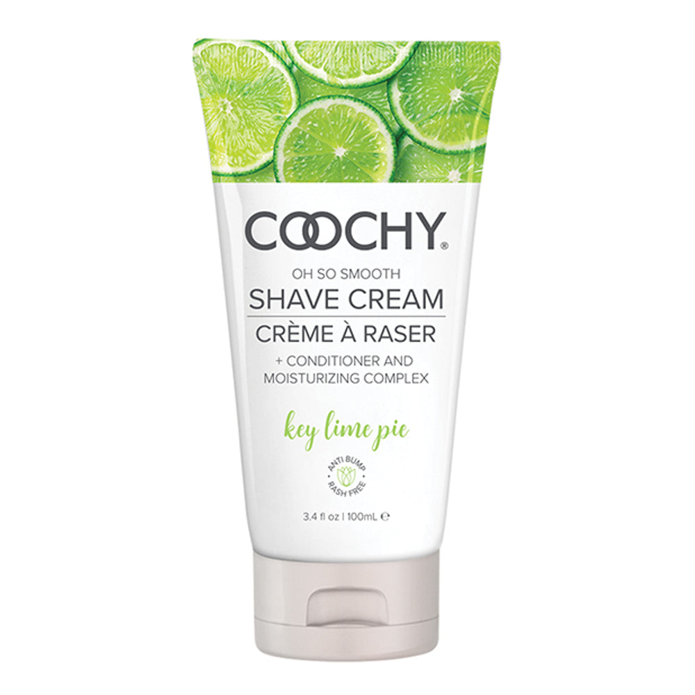 Coochy Shave Cream Key Lime Pie 3.4 fl oz tube, moisturizing bikini and body shaving cream