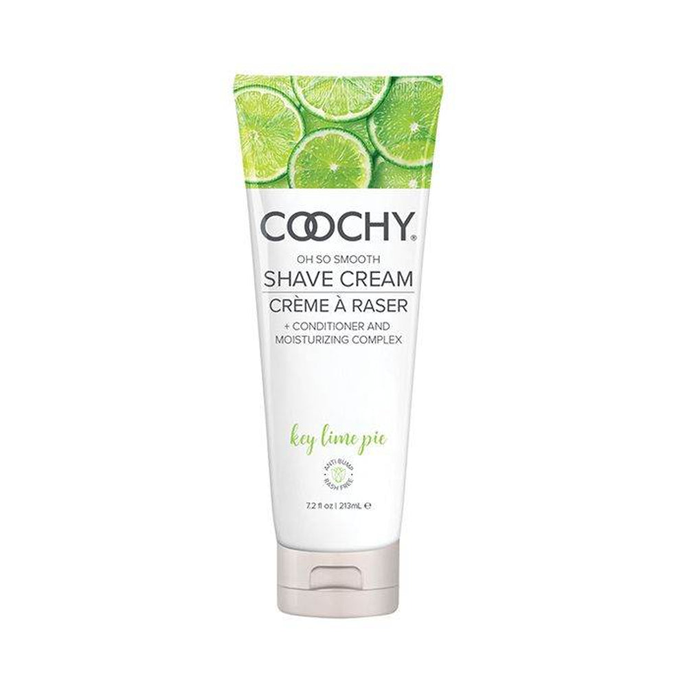 Coochy Shave Cream Key Lime Pie 7.2 fl oz tube, moisturizing bikini and body shaving cream
