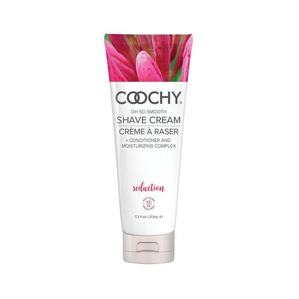 Coochy Shave Cream Seduction 7.2 fl oz tube, moisturizing bikini and body shaving cream
