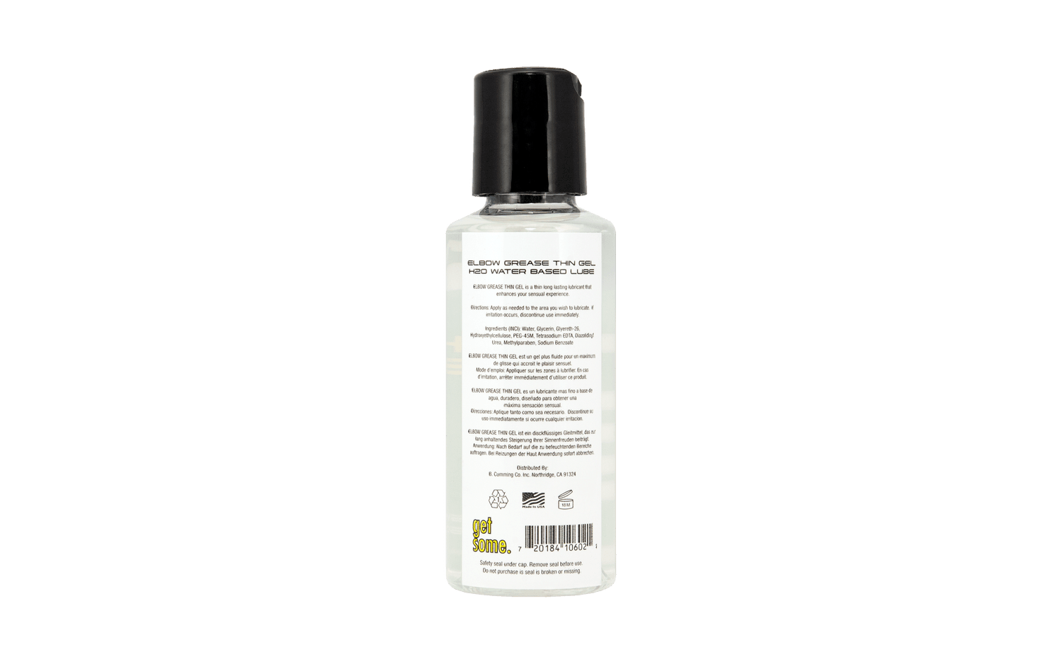 Elbow Grease H2O Thin Gel • Water Lubricant