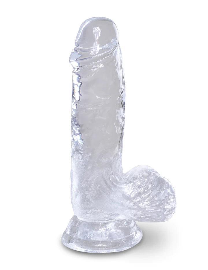 King Cock Clear (+ Balls) • Realistic Dildo