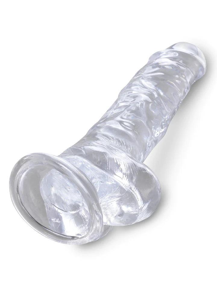 King Cock Clear (+ Balls) • Realistic Dildo