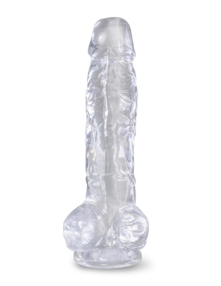 King Cock Clear (+ Balls) • Realistic Dildo