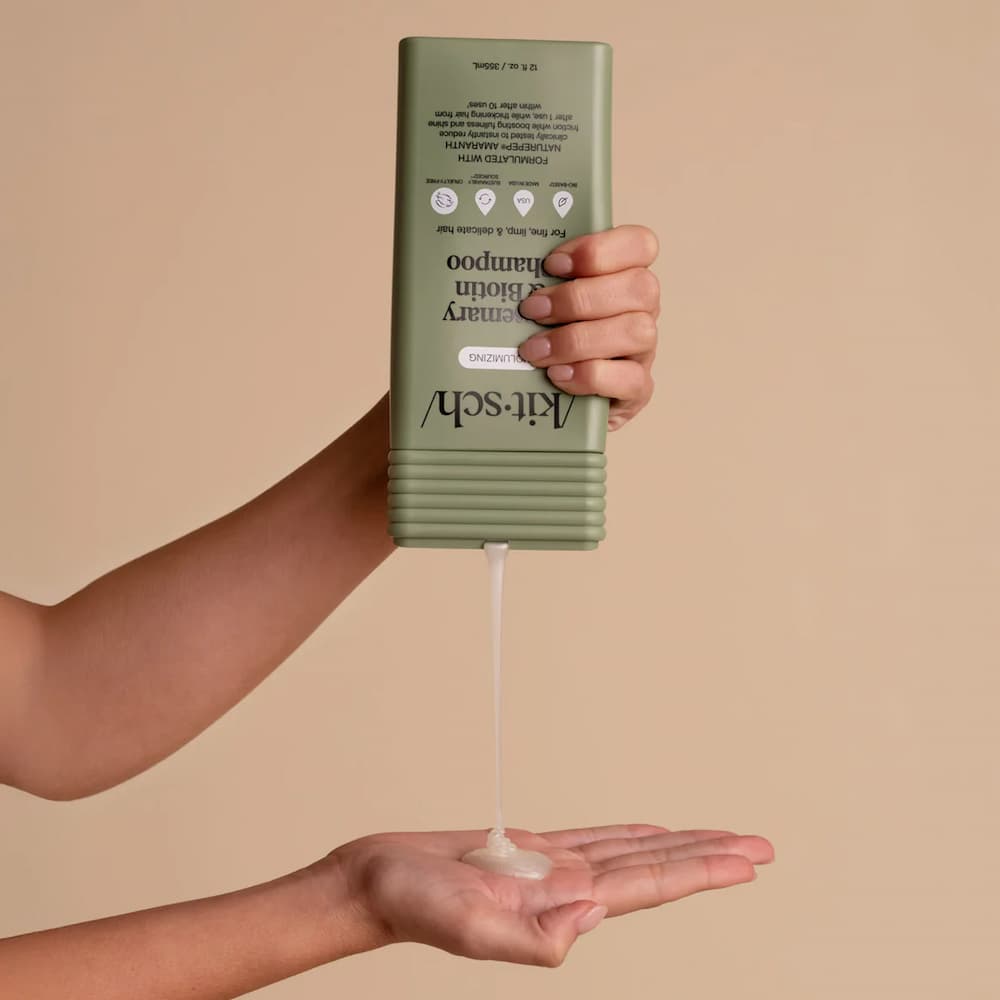 kitsch Rosemary Biotin Shampoo Model