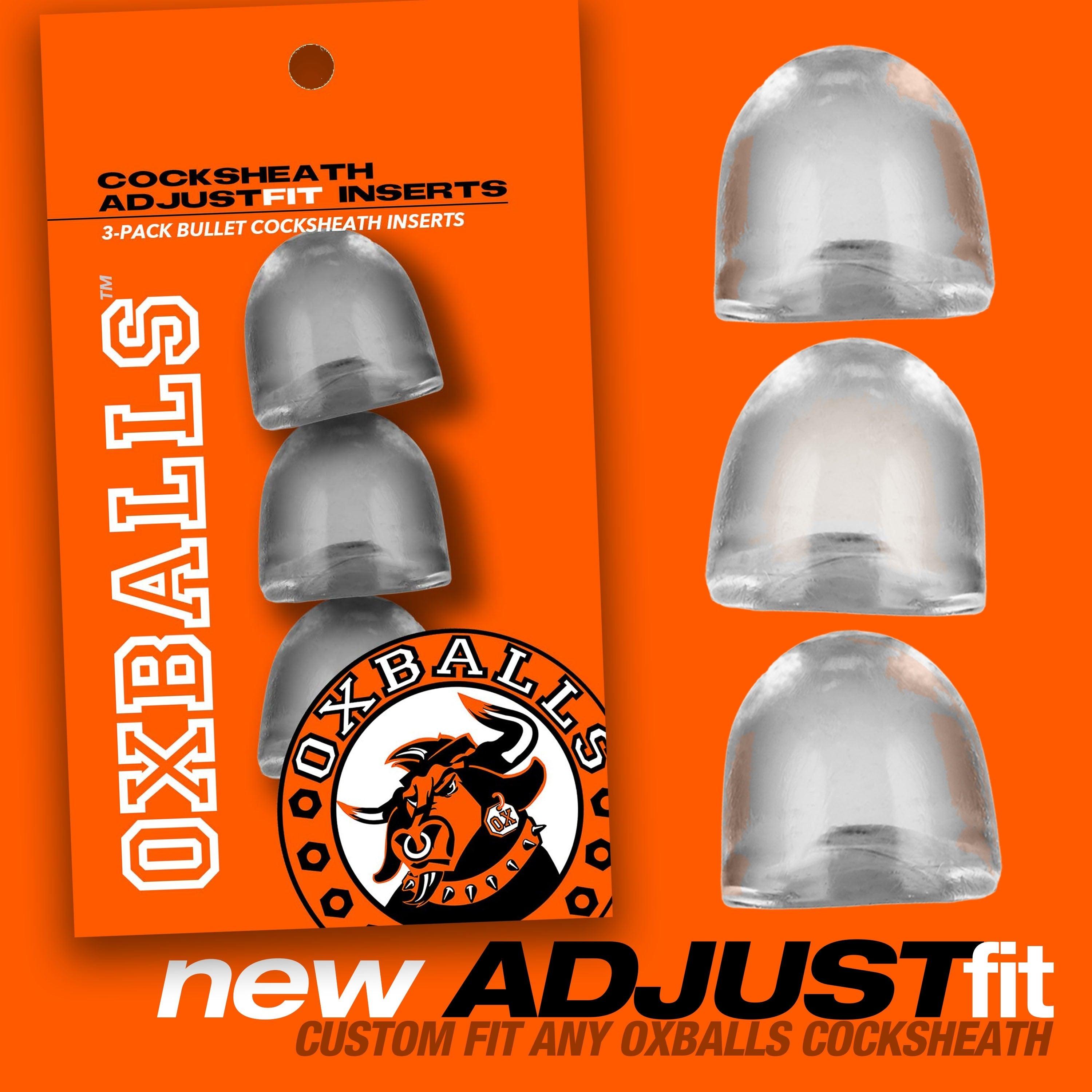 Oxballs ADJUSTfit 3-PACK INSERTS • Penis-Sheath + Extender Bullets