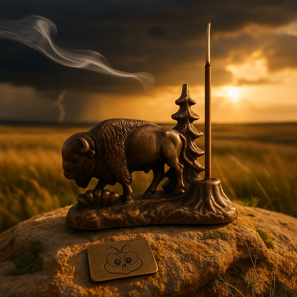 paines Balsam Fir Buffalo Incense Burner