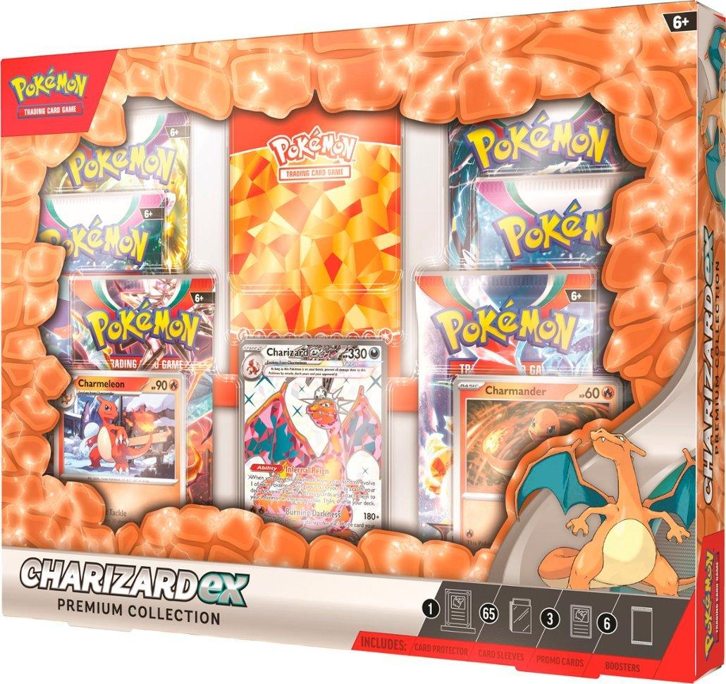 Pokémon TCG - Charizard ex Premium Collection • 6 Booster Packs + 2 Foil Cards