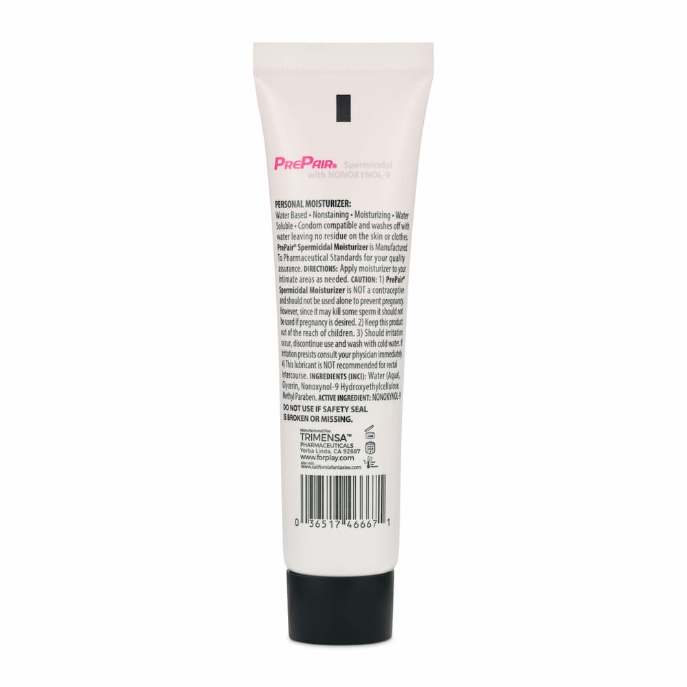 prepair spermicidal lubricant 1.25 oz Ingredients