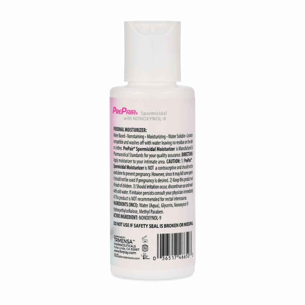 prepair spermicidal Lubricant 2.4oz Ingredients