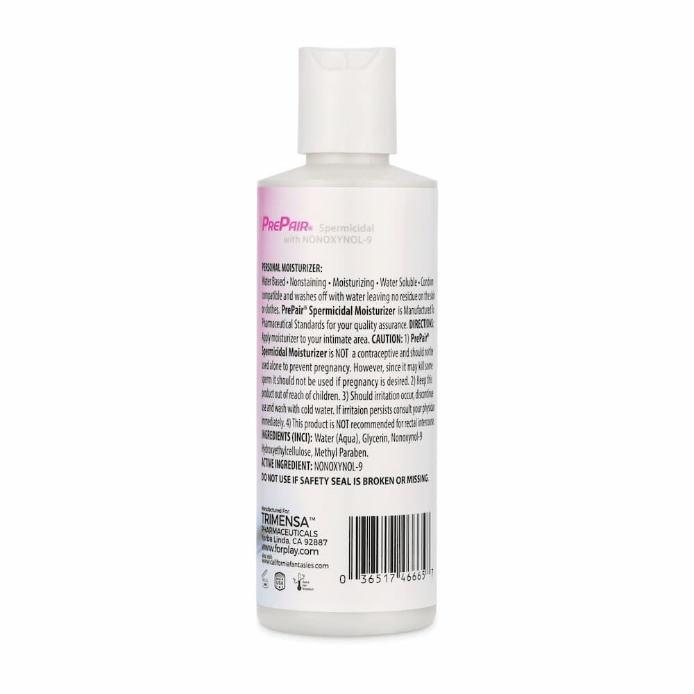 prepair spermicidal lubricant 4.5oz Ingredients