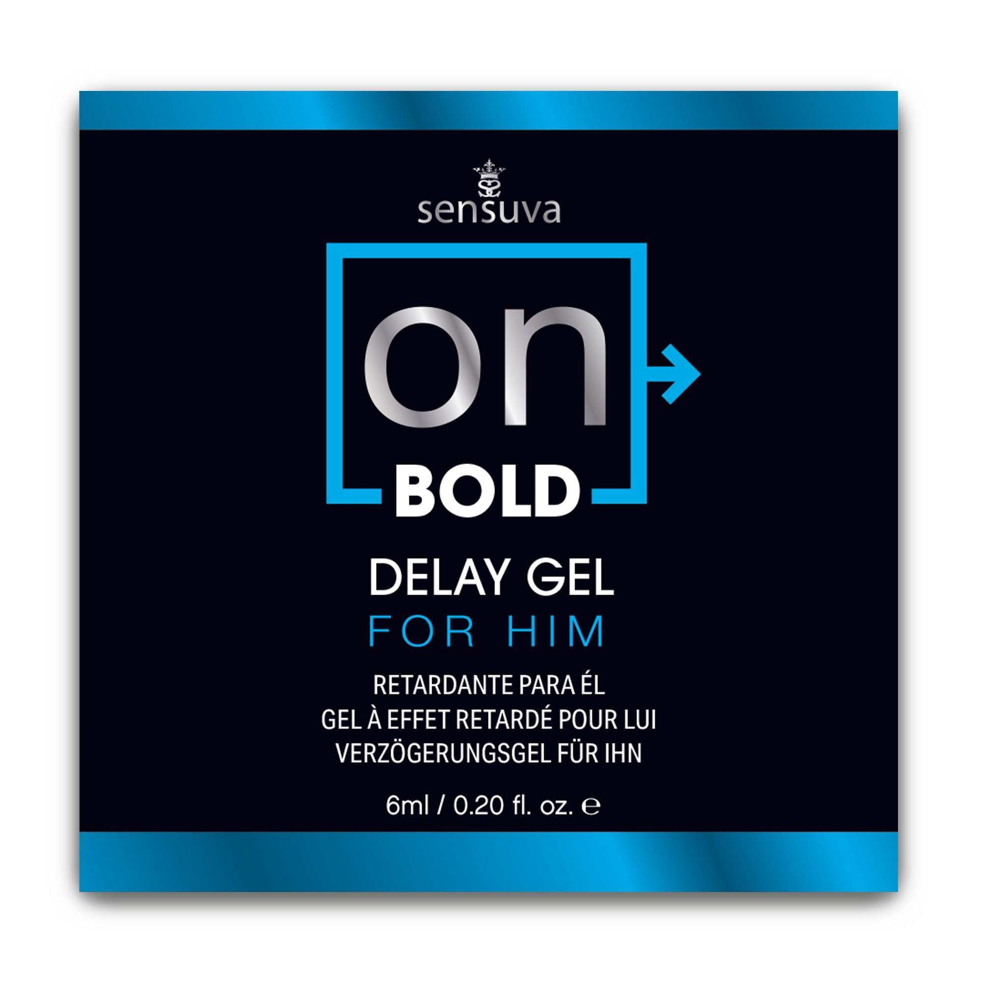 Sensuva Bold Delay Gel For Him • Male Desensitizing Serum